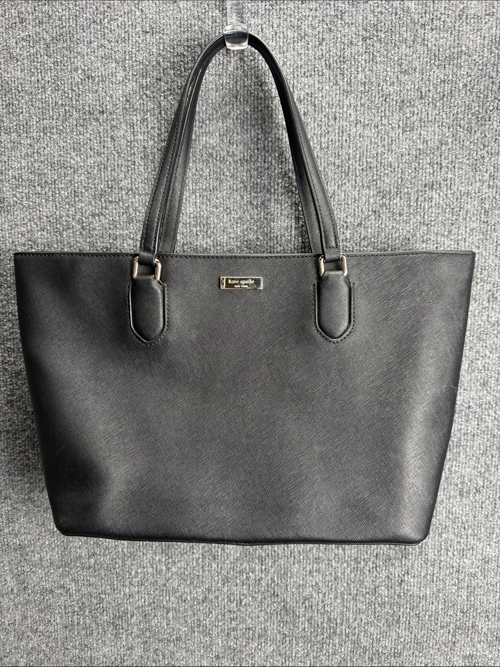 Kate Spade Laurel Way Black Saffiano Leather Medium Dally Tote Bag - Very Nice!
